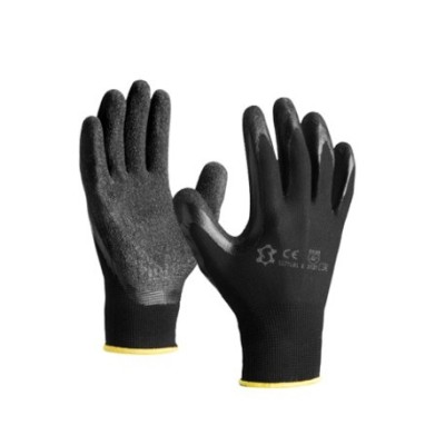 Gants manutention noir latex T9