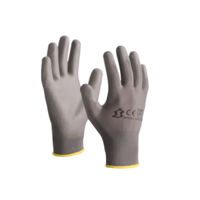 Gants manutention gris nylon enduit PU T9