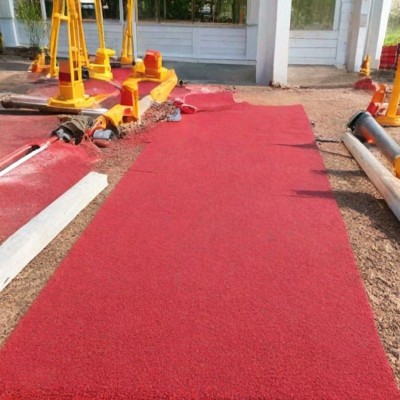 Tapis polyester rouge 1x60m