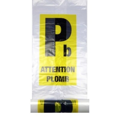 Sac polyéthylène plomb transparent 70 x 110cm - lot de 100 pcs